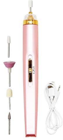Fresa per manicure, elettrica per unghie, smerigliatrice portatile per manicure e pedicure, lucidatrice ergonomica, strumento per limare le unghie ad alta velocità, strumento elettrico