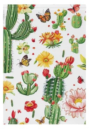 Natura Cactus Fiore Bianco piccole bandiere esterne decorative all'aperto Buon Natale banner per la decorazione del portico 28x40 double sided