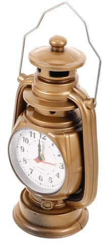 ULTECHNOVO Reloj Despertador Analógico Lámpara De Queroseno Alarma Decorativa para Dormitorio