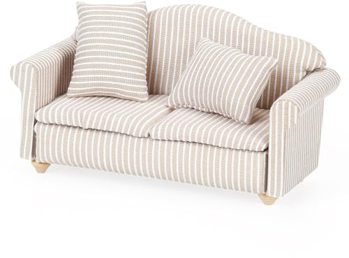 Miniatur Sofa Couch Mini Sofa Wichtel Sofa Puppenhaus Möbel Puppenhaus Zubehör Holz Miniatur Möbel Wichtel Möbel