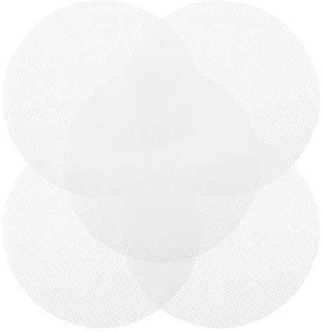 Bojueshaw 5pcs Silicone Steamer Liners,Round Non-Stick Mats for Dumplings,Buns,Bread,Dim Sum,Reusable Steaming Paper(20cm)