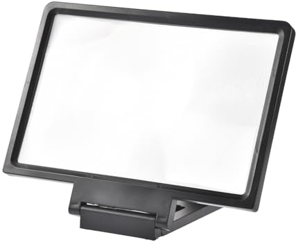 Mobile Screen Magnifier - Foldable Phone Projection Stand, Convenient Magnifying Display | Movie Watch Amplifier, Compact Vision Aid Tool, Men's Tech Gift, Eye Comfort Viewer for Smartphones
