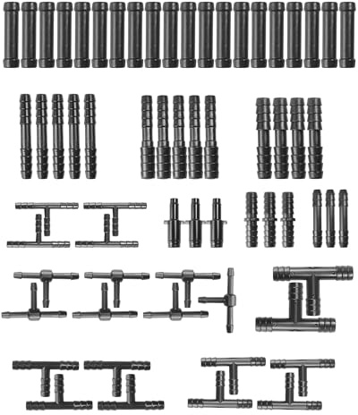 Xibao Manguera para Automóvil,Kit de Manguera de Vacío de Silicona para Automóvil,con Conector de Aspiradora,Accesorios para Coche,Compatible con la Mayoría de las Boquillas Lavaparabrisas (64PCS)