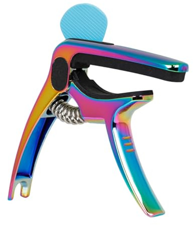 SUPVOX Multifunktionaler Metall Kapodaster Gitarren Capo Clamp Bunter Gitarren zubehör für Konzertgitarre Akustikgitarre Ukulele Mandoline Geeignet