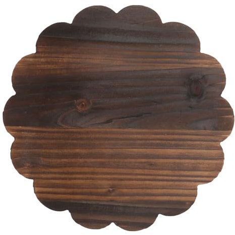 Hohopeti Blumentopfregal Universell Einsetzbar mit Rollen aus Dickem Holz Bewegliches Stilvolles Design und Natürliche Atmosphäre für Indoor und Garten