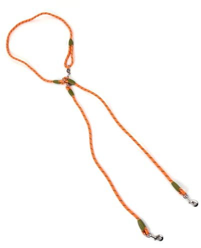 Naroote Laisse Mains Libres en Nylon pour Chien, Réfléchissante, Réglable, à Bandoulière, pour Chiens de Taille Moyenne et Grande, Noire, Un à Un (B)