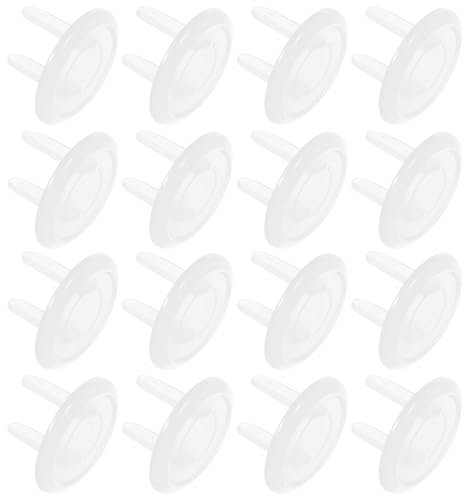IWOWHERO Protectores para Enchufes Transparentes de 50 Piezas Tapas de Seguridad Infantiles para Tomacorrientes Eléctricos de Dos Orificios Protección contra Polvo y Prevención de