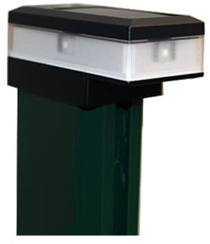 zaun-experten LED Zaunpfostenkappe Solar für 60 x 40 mm Pfosten (5)