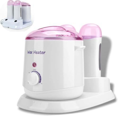 Wachswärmer 3-in-1 Temperature Control Verstellbar Wachsschmelzmaschine, Professioneller Wachserhitzer für Haarentfernungsmittelfür 800ml Enthaaren Von Beinen Und Körper Frauen und Männer
