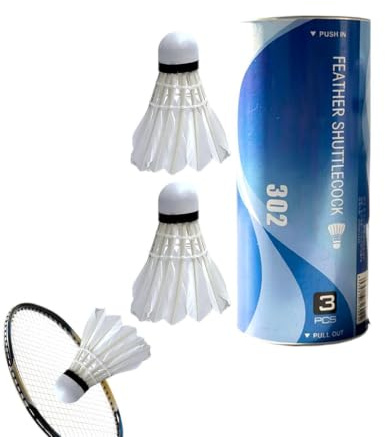 Set med badmintonbollar 3-pack med hög hastighet, vindtålighet, och | Slagträningsbadmintonbollar Passar för alla Nybörjare, Spelare, Barn, Vuxna, Park, , Klubb och Resor