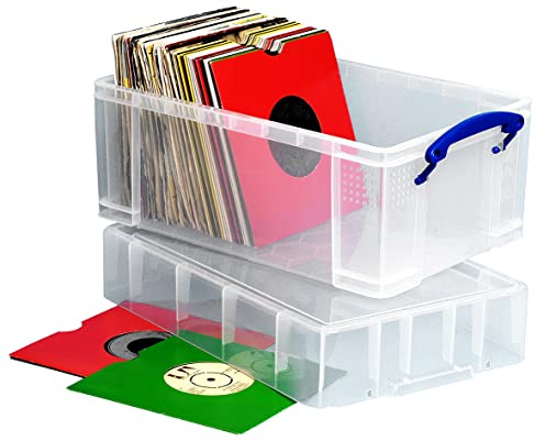 Really Useful Boîte de rangement en plastique avec couvercle XL Transparent 9 l
