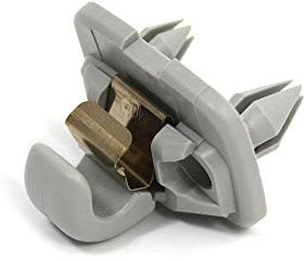 Soporte para parasol interior original Audi, color plateado