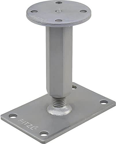 PITZL Pfostenträger Typ 10920.1090 ZiNiP beschichtet rechts/Links, Silber