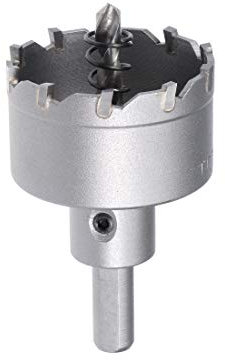 sourcing map Hartmetall Lochschneider, Lochsägen für 0,5mm-3mm Edelstahl 5mm Metallblech 48mm