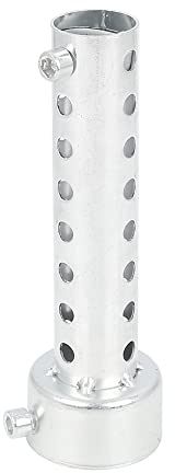 F FIERCE CYCLE Auspuffrohr Schalldämpfer Silber Für Motorrad Edelstahl | 1 Stück, Länge 133mm, Einlassdurchmesser 23mm, Auslassdurchmesser 40mm, Passbohrung 42mm, Material Rostfreier Stahl