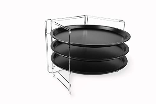 Excelsa Set 3 Teglie Tonde Pizza Ø 28cm