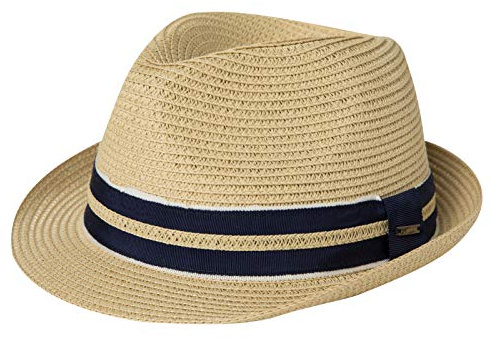 Comhats Chapeau de paille à large bord pour femme, chapeau d’été pliable avec nœud papillon pour la plage, convient pour queue de cheval, UPF 50