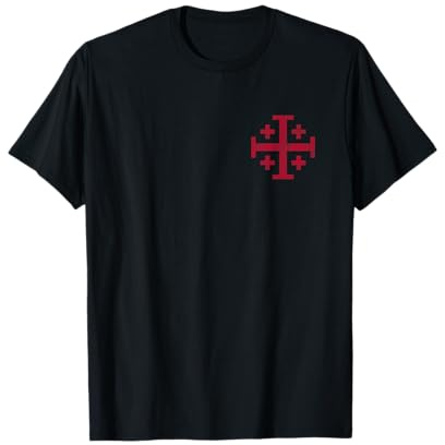TEMPLAR DEL CABALLERO JERUSALÉN CRUZ REINO DE JERUSALÉN Camiseta