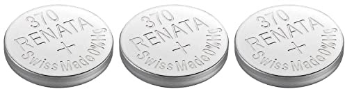 RENATA Lot de 3 Piles Bouton Silver Oxyde 370 / SR920W 0% Mercure