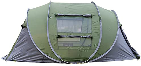 Kabxhueo Campingzelt Iglu-Zelt für 2-4 Personen Leichtes Zelt Familie Kuppelzelte Wasserdicht Winddicht Einfach Aufzubauendes Outdoor-Zelt, Wurfzelt für Camping, Garten, Wanderausflug
