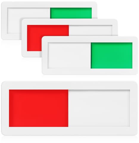 Operitacx 4 Stück Türschild Für Konferenzräume Verfügbares Schild „Bitte Nicht Klopfen“ „Leer Besetzt“ Schiebetür „Besetzt“ Acryl-Beerung „Bitte Nicht Stören“