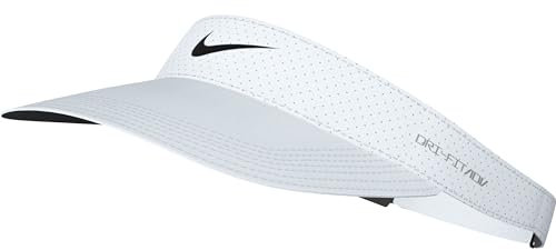 Nike Unisex U Nk Dfadv Ace Visor Sab P Schirmmütze, White/Anthracite/Black, M-L EU