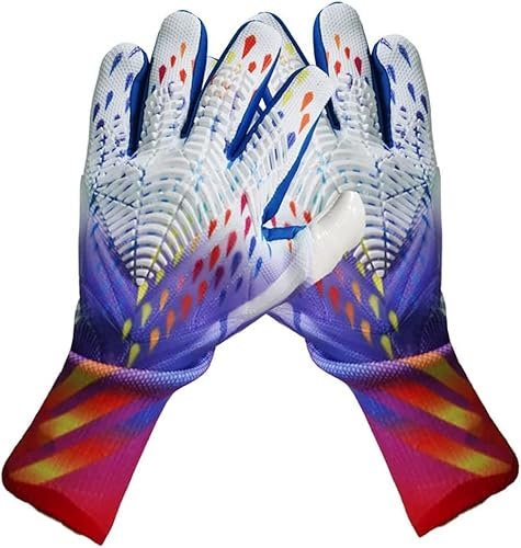 Professionelle Fußballhandschuhe Fußball-Torwarthandschuhe Kinder-Fußballhandschuhe, Trainingshandschuhe mit doppeltem Handgelenkschutz, Abriebfest, rutschfest, für Jungen, Mädchen und Junioren