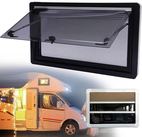 FANYING Wohnmobil-Fenster, externes Schiebefenster für Wohnmobile, Seitenfenster, Ausstellfenster, Schiebefenster für Wohnwagen, Wohnmobil, Anhänger,800 * 450mm
