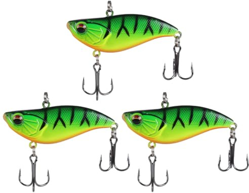 Señuelos de pesca con bolas de sonido, 6 cm cebos de natación biónicos duros de ABS, Swimbaits revestimiento con 2 anzuelos y contrapeso para pesca en agua salada y dulce regalos de pesca