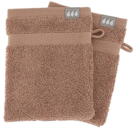 Tendance - Set di 2 flanelle 15x21 cm 100% cotone - cappuccino