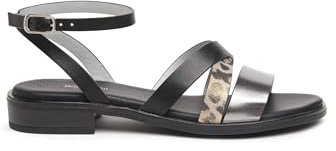 Nero Giardini E218673D Sandali Donna in Pelle - Antracite 36 EU