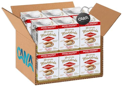 Bevanda alla Mandorla con Mandorle Italiane condorelli, Senza Zuccheri Aggiunti, 500ml (NOVITA') [CAlYA® BOX da 12 Confezioni]