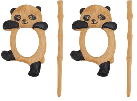 Broche D'épingle en Bois en Bois, Broche en Bois fabriqué à la Main pour Pull avec Broches Décoratives D'épingle de sécurité Sécurisées pour Colliers Robes Châles