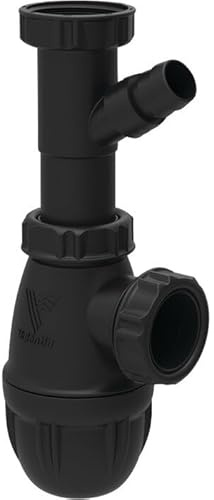 Siphon de lavabo avec prise pour machine à laver ou trop-plein - diamètre 32 mm - F 1'1/4 - Goodprint - Valentin