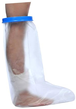 NIYANGLE para Escayola Pierna Funda Resistente Reutilizable para Ducha y Baño Estanca para Vendajes Secos