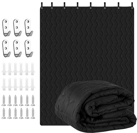 Sound Dampening Blanket for Home Studios & Doorways, 96 L x 80W, 1 Pcs