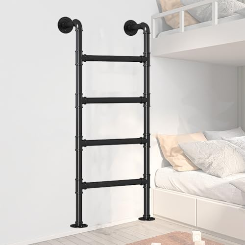 ZENSTYW Escalera De Pared para Ático,Escalera De Escape De Emergencia,Escalera para Interior De Litera,Escalera De Entrada Y Salida De Altura(4.9ft)