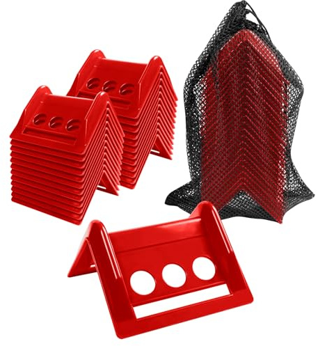 24 Pack 4 Flatbed Edge Corner Protectors for Cargo Load, Compatible with 4 Inch Winch Ratchet Straps, Plastic Tie down Strap Protector with Carrying Case for Flatbed Truck Shipping