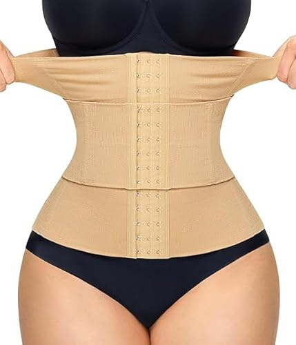 KUMAYES Corset Reductor Fajas Reductoras Mujer Waist Trainer Cintura Faja Cinturón Abdomen Faja Colombiana Corsé Moldeadora Corsé Bustier Shapewear Postparto