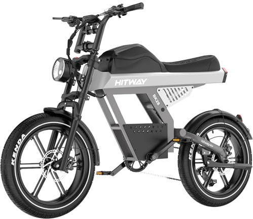 HITWAY E-Bike, Fatbike Elektrofahrrad für Herren, 20×4,5 Zoll Fette Reifen Pedelec, 48V 25Ah Akku, 250W Motor bis 25 km/h, 7-Gang MTB All-Terrain E-Bike mit Hydraulischen Bremsen, Reichweite 80-100 km