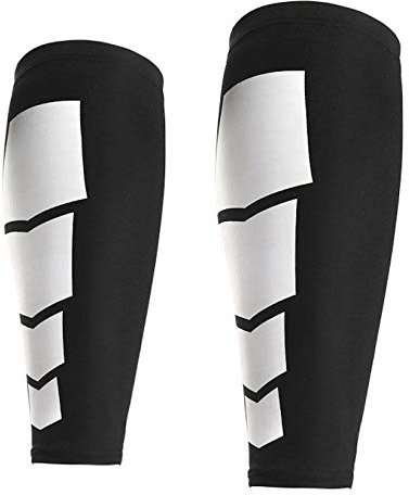 Elonglin Unisex Kompression Beinlinge Beinstulpen Waden-Kompressionsstrümpfe ohne Fuß Wadenbandage Erholung, Sport, Linderung von Wadenschmerzen, Krampfadern 1 Paar