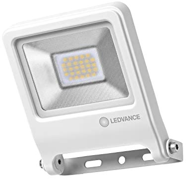 LEDVANCE Endura Flood Proiettore da Esterno 20W Luce Calda 3000K, Bianco