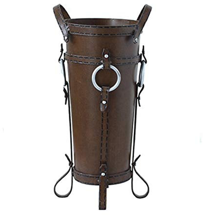 Paragüeros GUOYANHONE Vintage Industrial Occidental Vaquero Hogar Bar Cafetería Decoración Cubo De Almacenamiento, Marrón, 25X50 Cm
