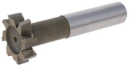 Utoolmart 6 cannelures de 32 mm de diamètre en forme de T de 8 mm de profondeur de coupe HSS-AL outil de travail du bois à tige droite pour bois, panneaux de particules MDF, contreplaqué, panneau