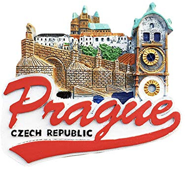 Prag tschechischer 3D-Kühlschrankmagnet, Souvenir, Geschenk, handgefertigt, Heim- und Küchendekoration, Prager Kühlschrankmagnet-Kollektion