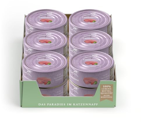 Terra Felis Tacchino, Famousse cibo umido per gatti, 12x80g