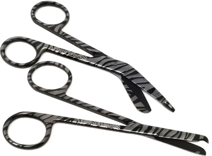 Nurse Vet Tech Week Gift of Stainless Steel 4.5 Bandage Scissors + 4.5 Stitch Scissors Multifunction Shears Set to Give Students & Professionals Used For Cutting Gauze, Tape, Clothing
