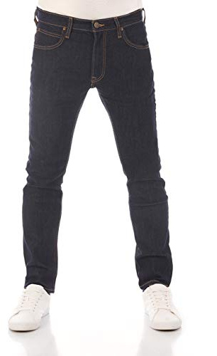 Lee Jeans herr stretch slim tapered fit luke jeans byxor denim blå svart grå 30 31 32 33 34 36 38, Rinse Blue (Lss2sjpj3), 36W / 34L
