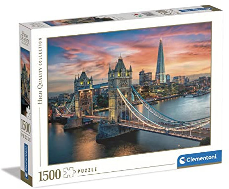 Clementoni - 31694 collection Age 10+ London Twilight - Jigsaw Puzzle 1500 Pieces, Jigsaw Puzzle For Adults - Made In Italy
