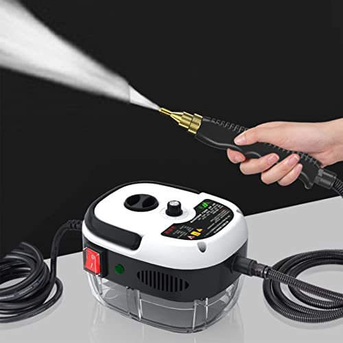 BEESOM Limpiador de Vapor de Mano Alta Presion, Limpiador de Vapor de Portátil, Limpiador de Alta Temperatura para Limpieza de Superficies/Aire Acondicionado/Campana extractora,White-220V